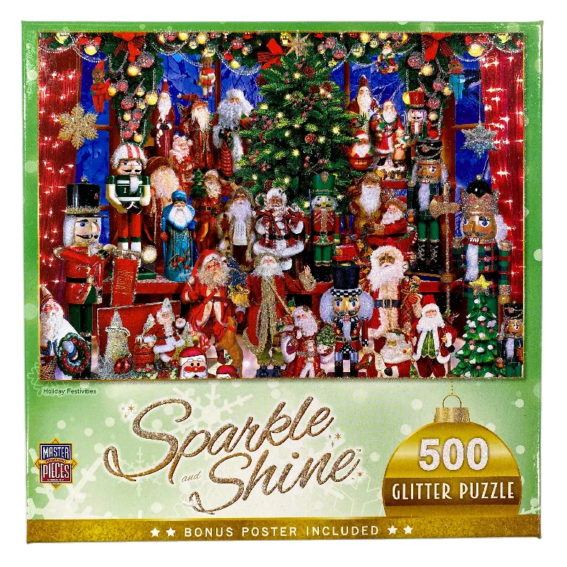 Innovative gamesHoliday Festivities 500 Piece Sparkle & Shine Glitter Puzzle
