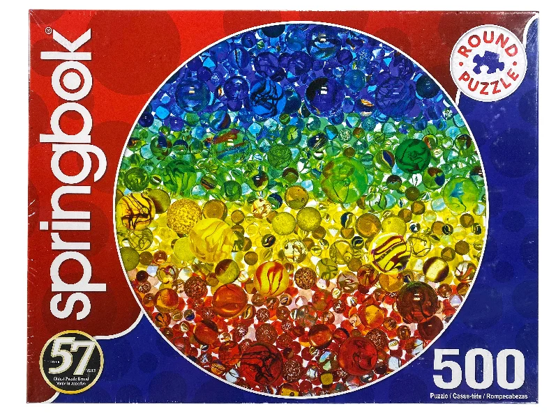 Exciting gamesIlluminated Marbles 500 Piece Round Puzzle