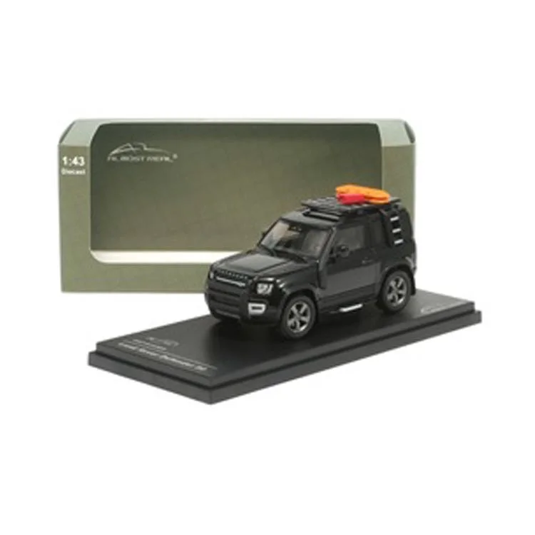 Realistic toy carsLand Rover Defender 90 - 2020 - Santorini Black - 1:43 Model Car
