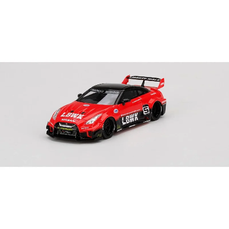 Enthusiastic toysLB-Silhouette WORKS GT NISSAN 35GT-RR Ver.1  Red/Black  - 1:43 Scale Diecast Model Car