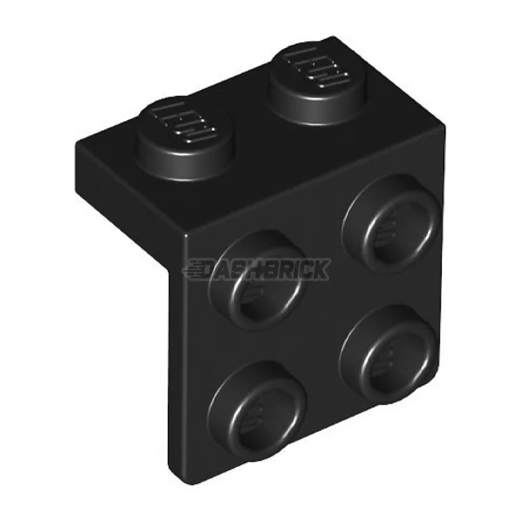 Inspiring creativity and innovation LEGOLEGO Bracket 1 x 2 - 2 x 2, Down Angle Support, Black [44728] 6117973