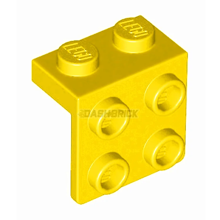 Offering a sense of accomplishment LEGOLEGO Bracket 1 x 2 - 2 x 2, Down Angle Support, Yellow [44728]