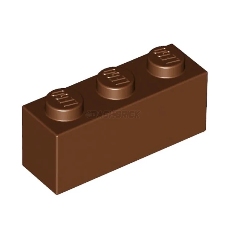 Inspiring problem-solving LEGO challengesLEGO Brick 1 x 3, Reddish Brown [3622]