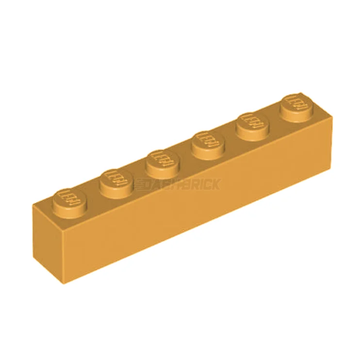 Finely detailed LEGO structuresLEGO Brick, 1 x 6, Bright Light Yellow [3009]