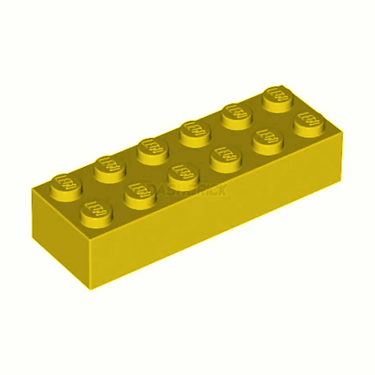 Precisely scaled LEGO miniaturesLEGO Brick 2 x 6, Yellow [2456] 4181143
