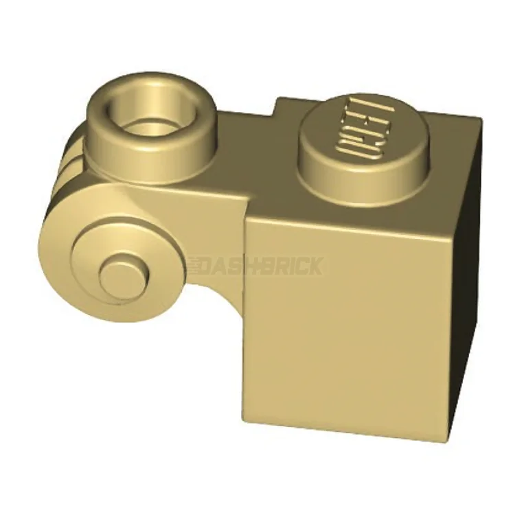 Timeless and classic LEGO toysLEGO Brick, Modified 1 x 1 with Scroll with Hollow Stud, Tan [20310]