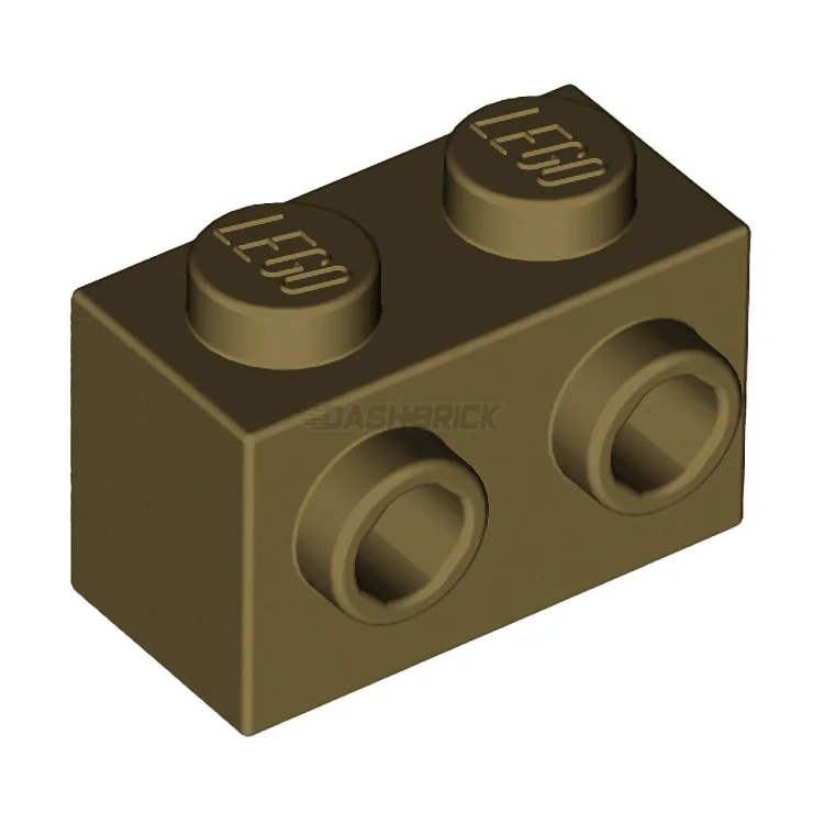 Promoting environmental awareness LEGOLEGO Brick, Modified 1 x 2 with Studs on One Side, Dark Tan [11211]