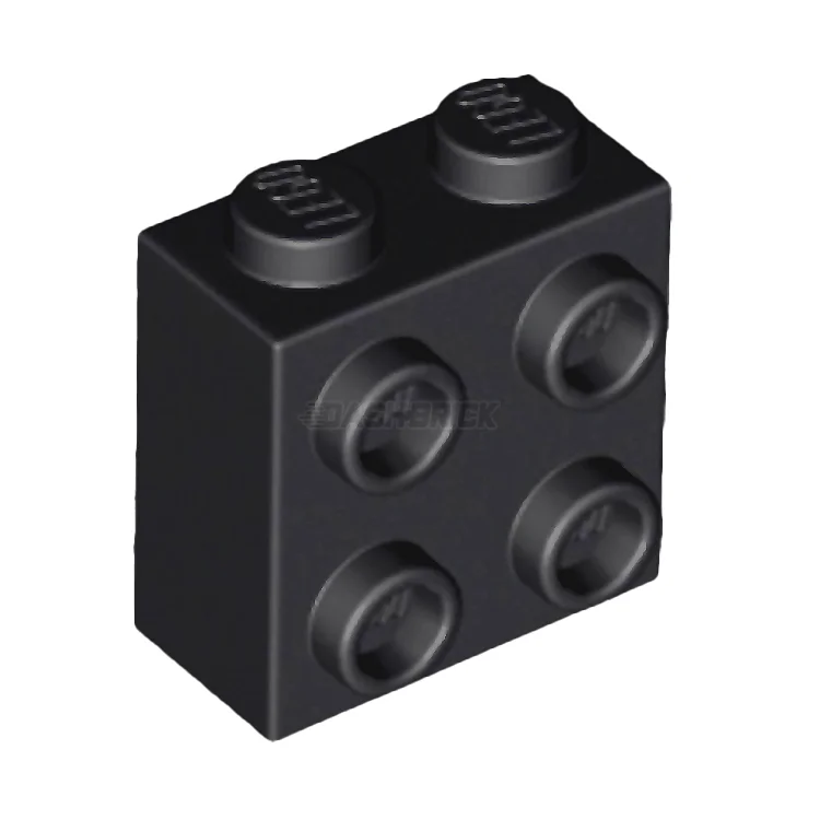 Offering endless joy LEGOLEGO Brick, Modified 1 x 2 x 1 2/3 with Studs on One Side, Black [22885]