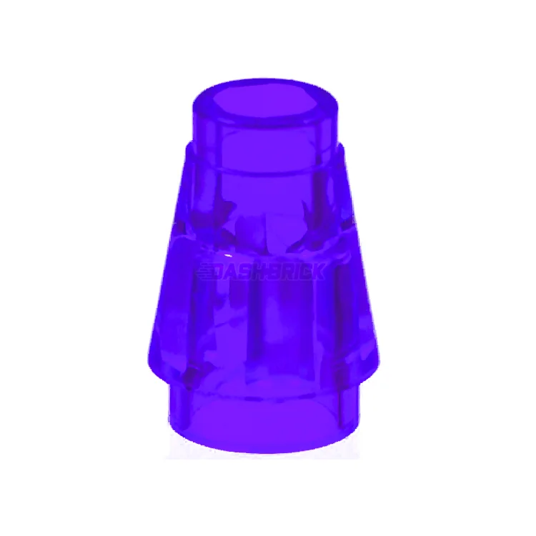 Reflecting diverse hobbies LEGO setsLEGO Cone 1 x 1 with Top Groove, Trans-Purple [4589b]