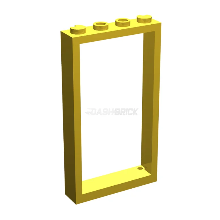 Highly adaptable LEGO creationsLEGO Door Frame 1 x 4 x 6, Two Holes, Yellow [60596 / 40289]