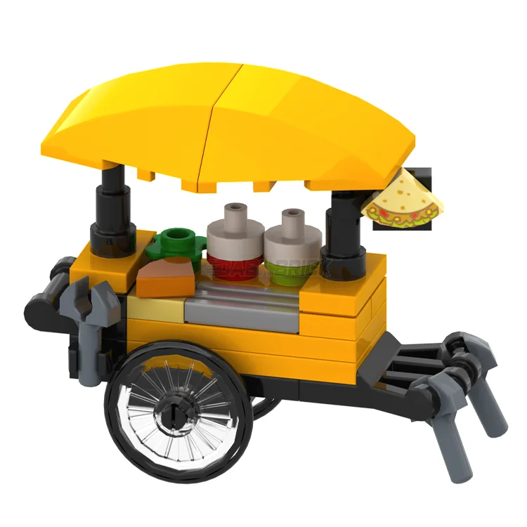 Universally loved LEGO toysLEGO "TacoTime Express Cart" - Brickside Delights Wagon #7 [MiniMOC]