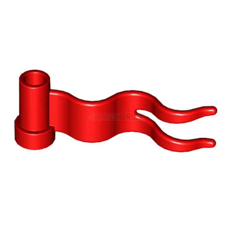 Encouraging teamwork LEGO gamesLEGO Flag 4 x 1 Wave Right, Streamer, Red [4495b] 6268946