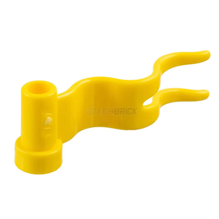 Promoting language development LEGOLEGO Flag 4 x 1 Wave Right, Streamer, Yellow [4495b]