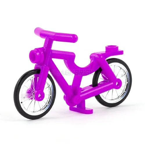 Customizable and personalized LEGO optionsLEGO Minifigure Accessory - Bicycle, Riding Cycle/Bike, Magenta [4719c02]