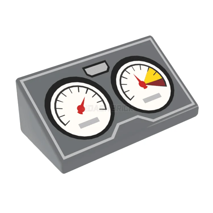 Environmentally friendly LEGO materialsLEGO Minifigure Accessory - Gauge Cluster, Slope 30 [85984pb100] 6134910