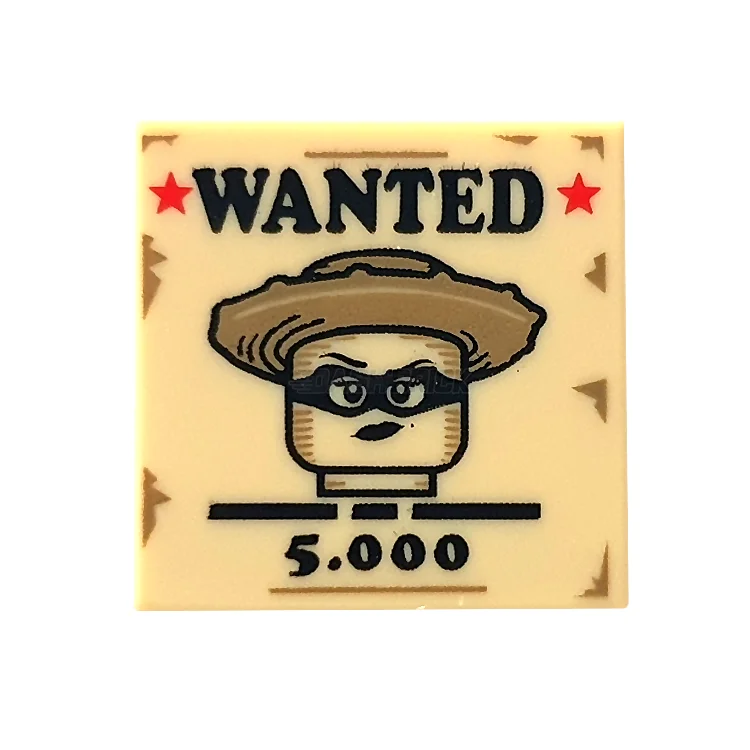 Enhancing cognitive development LEGOLEGO Minifigure Accessory - Wanted Poster, Sign, Western Bandit [3068bpb2009]