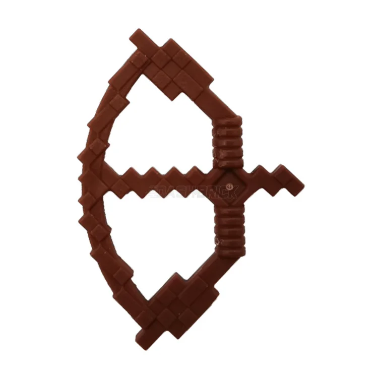 Time-honored LEGO traditionsLEGO Minifigure Accessory - Weapon Bow, Pixelated with Arrow Drawn (Minecraft), Reddish Brown [18792] 6089103