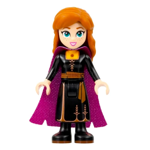 Universally loved LEGO toysLEGO Minifigure - Anna - Black Dress, Magenta and Dark Purple Cape, Narrow Smile, Mini-Doll [DISNEY]