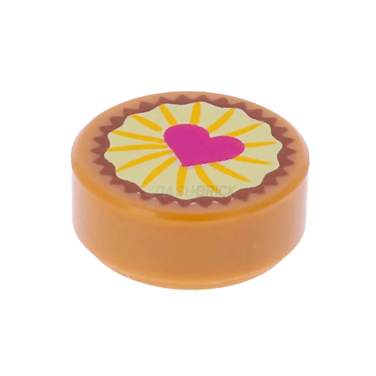 Age-appropriate LEGO toysLEGO Minifigure Food - Pastry/Cookie, Heart on Yellow Icing [98138pb094] 6315331