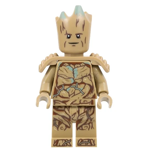 Stimulating and engaging LEGO playLEGO Minifigure - Groot, Teen Groot - Dark Tan with Shoulder Armor [MARVEL]