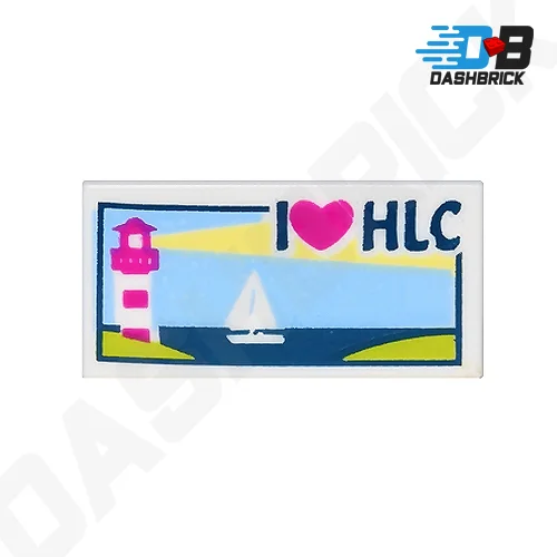 Promoting spatial awareness LEGOLEGO® Minifigures™ Accessory - Lighthouse, Sailboat Painting/Picture (1 x 2 Tile) [3069bpb0382]