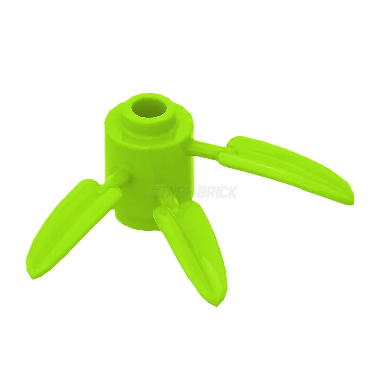 Creatively inspiring LEGOLEGO Plant Brick, Round 1 x 1 with 3 Bamboo Leaves, Lime Green [30176]