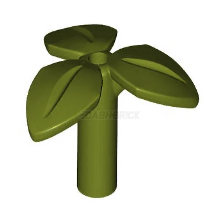 Offering interactive play LEGOLEGO Plant Stem, 3 Leave, Bottom Pin, Olive Green [37695]