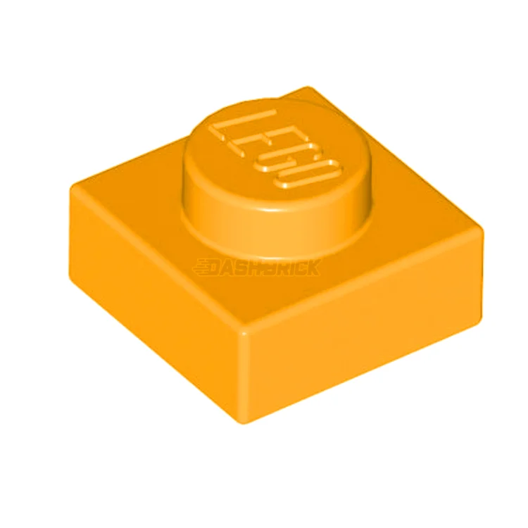 Offering a wide range of themes LEGOLEGO Plate, 1 x 1, Bright Light Orange [3024]