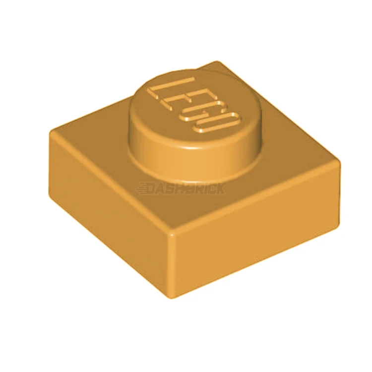 Intricately designed LEGOLEGO Plate, 1 x 1, Orange [3024]