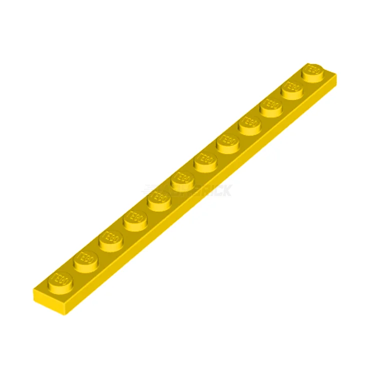 Enhancing cognitive development LEGOLEGO Plate 1 x 12, Yellow [60479]