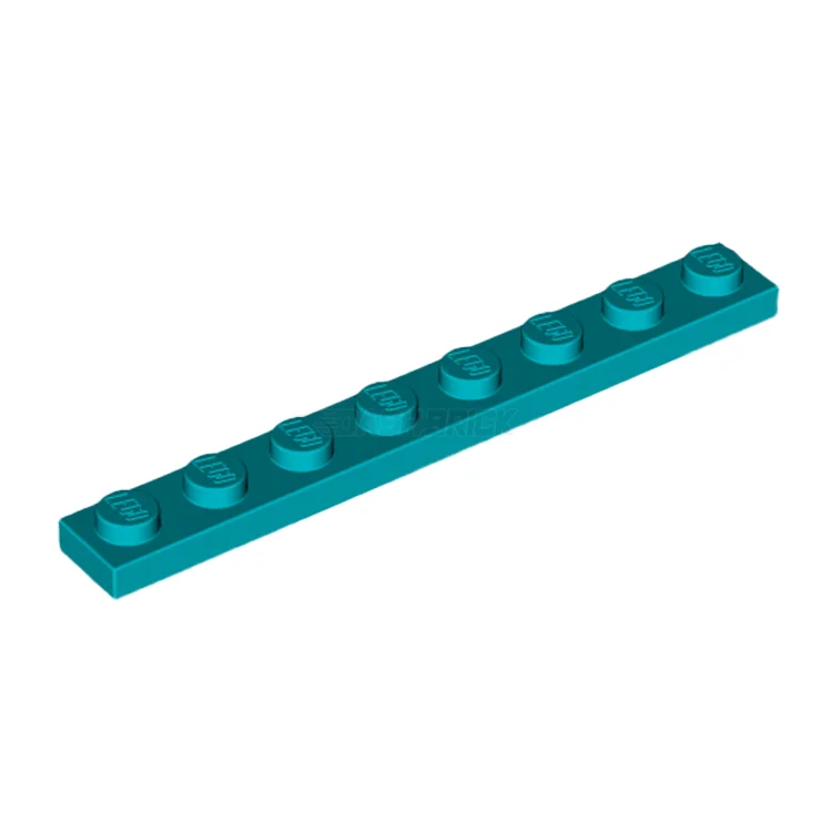 Providing a tactile learning experience LEGOLEGO Plate 1 x 8, Dark Turquoise [3460] 6259921