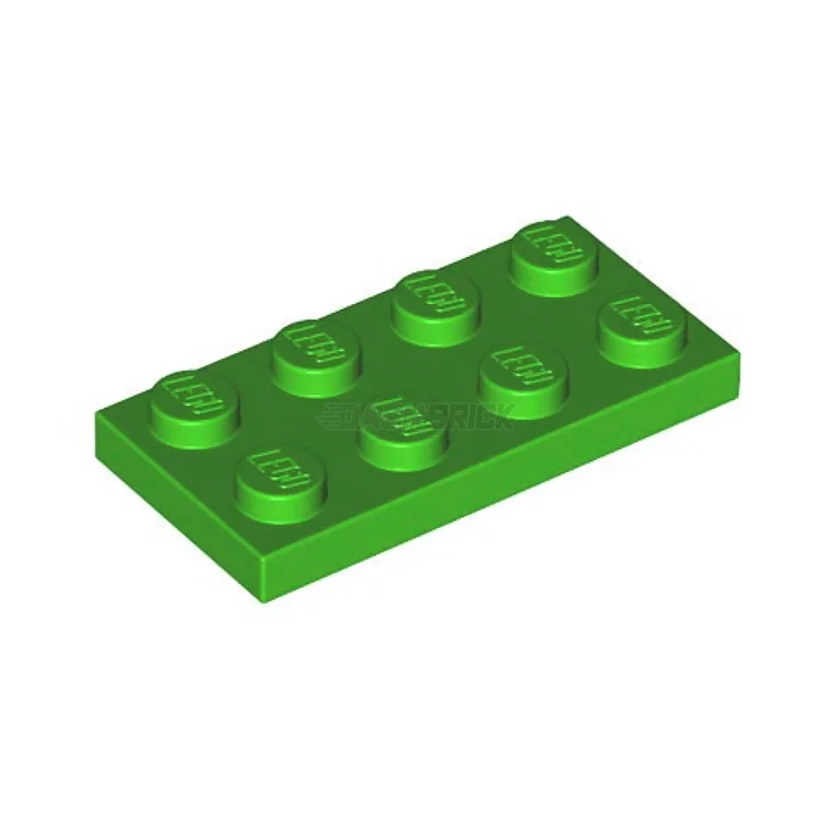 Stress-relieving LEGO buildingLEGO Plate 2 x 4, Bright Green [3020] 6141590