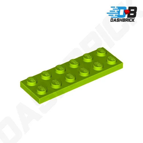 Offering a wide range of themes LEGOLEGO Plate 2 x 6, Lime [3795]