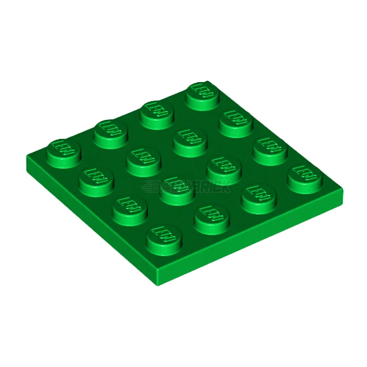 Promoting spatial awareness LEGOLEGO Plate 4 x 4, Green [3031]