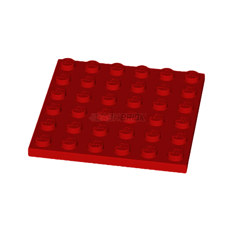 Perfect for both kids and adults LEGOLEGO Plate 6 x 6, Red [3958] 4144302