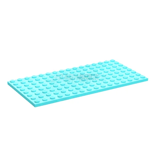 Age-appropriate LEGO toysLEGO Plate 8 x 16, Light Aqua [92438]