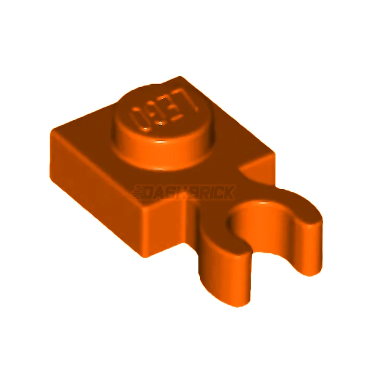 Inspiring creativity and innovation LEGOLEGO Plate, Modified 1 x 1, Open O Clip Thick (Vertical Grip), Orange [4085d / 60897] 6352223