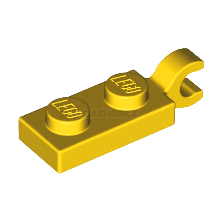 Promoting fine art skills LEGO modelsLEGO Plate, Modified 1 x 2 with Clip on End (Horizontal Grip), Yellow [63868]