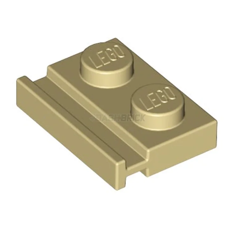 Engagement-boosting LEGO activitiesLEGO Plate, Modified 1 x 2 with Door Rail, Tan [32028] 4160483