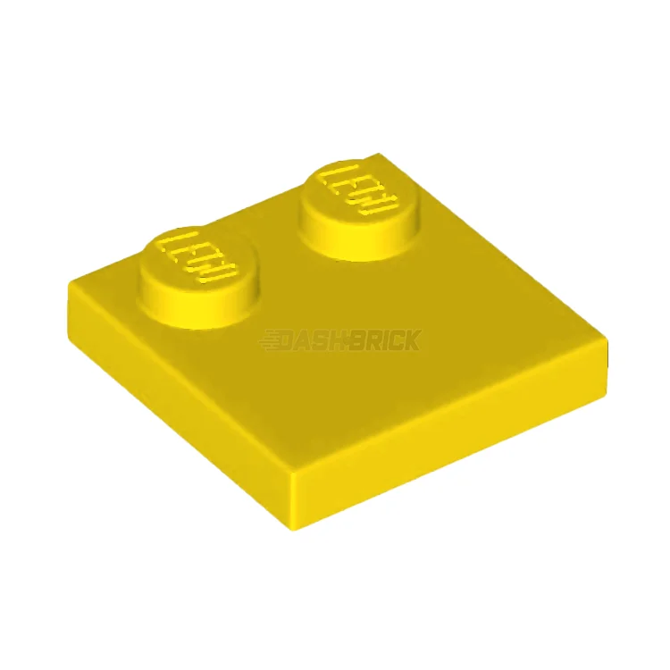 Seamlessly fitting LEGO connectionsLEGO Tile, Modified 2 x 2 with Studs on Edge, Yellow [33909]