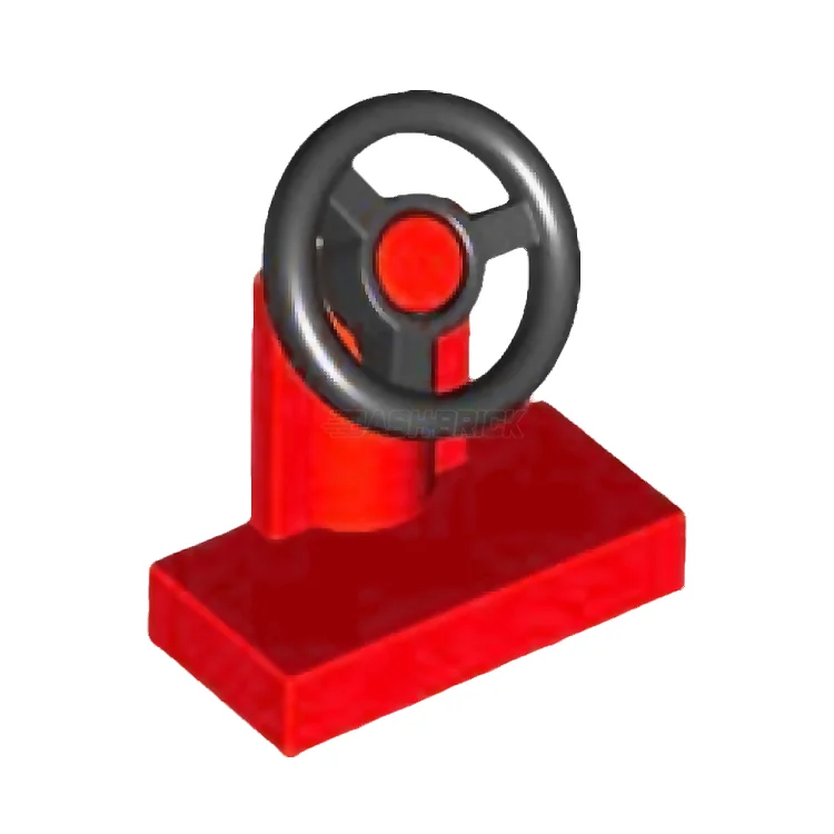 Enhancing problem-solving skills LEGOLEGO Vehicle, Steering Stand 1 x 2, Black Steering Wheel, Red [3829c01] 9552