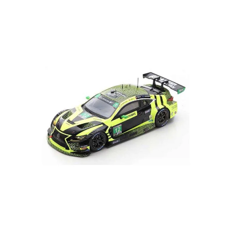 High-quality toy cars Lexus RC F GT3 No.12 AIM Vasser Sullivan - 24H Daytona 2020 - F. Montecalvo - T. Bell - S. van Gisbergen - A. Telitz.  Limited 300 - 1:43 Scale Resin Model Car