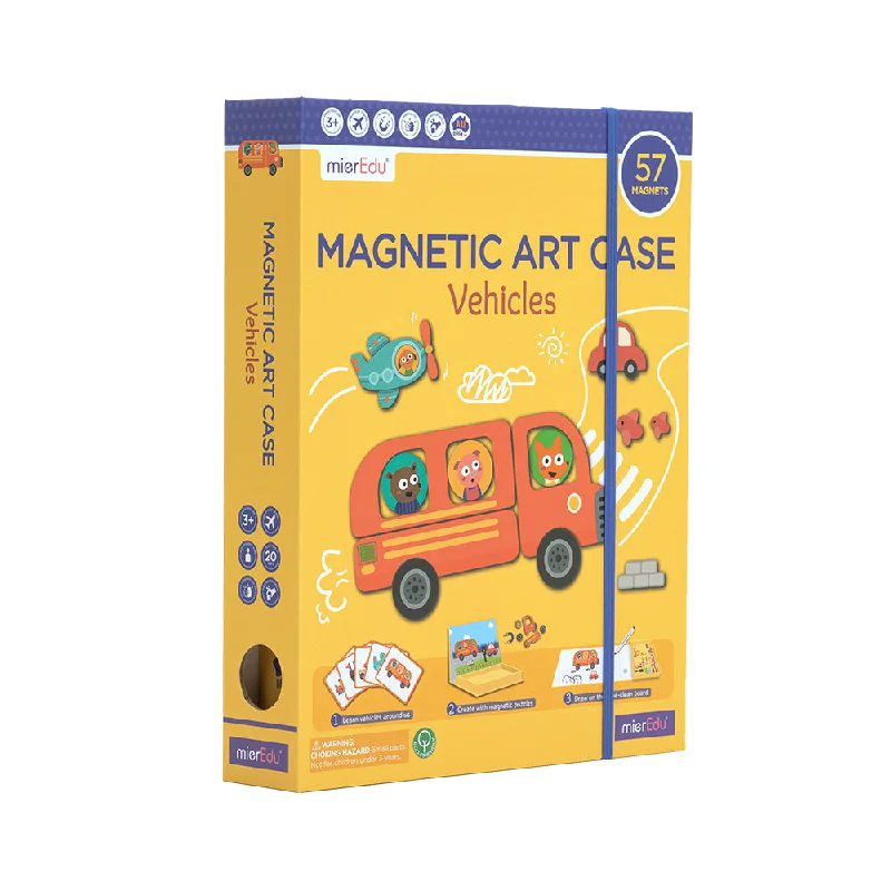 Entertaining games Magnetic Art Case- Vehicles