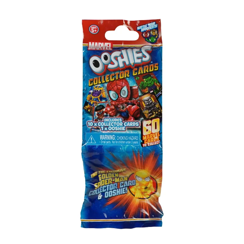 Fast-paced games Ooshies Marvel Trading Cards Starter Pack