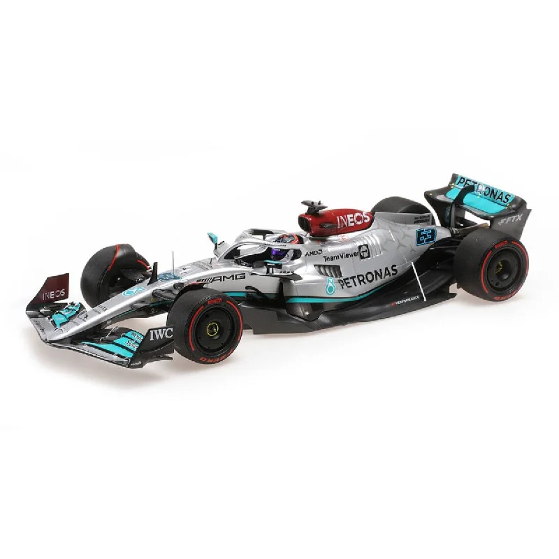 Realistic toy carsMERCEDES-AMG PETRONAS FORMULA ONE TEAM F1 W13 E PERFORMANCE - GEORGE RUSSELL - 2022  - 1:18 Scale Diecast Model Car
