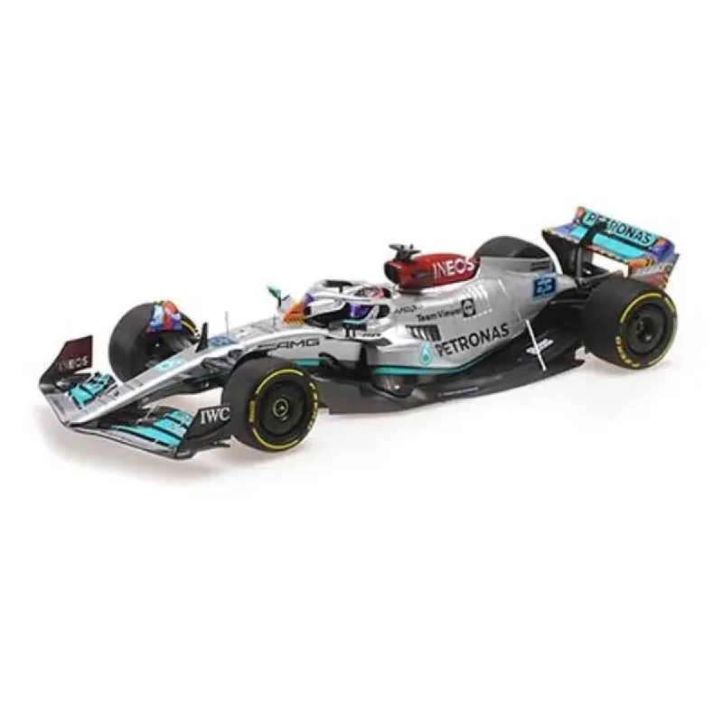 Realistic toy carsMERCEDES-AMG PETRONAS FORMULA ONE TEAM F1 W13 E PERFORMANCE - GEORGE RUSSELL - MIAMI GP 2022 - 1:18 Scale Diecast Model Car