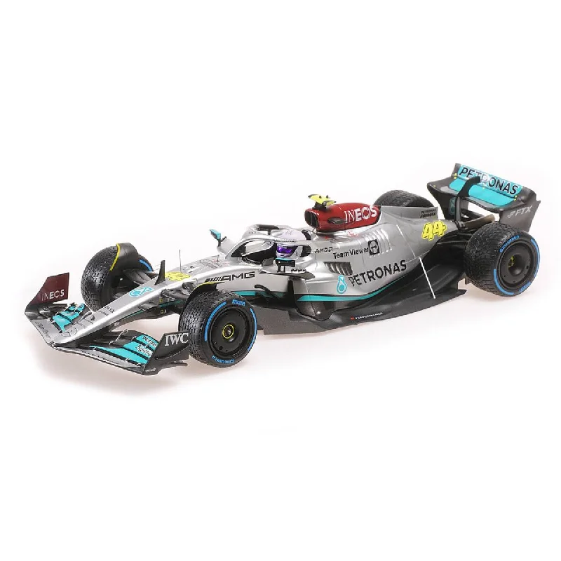 Realistic toy carsMERCEDES-AMG PETRONAS FORMULA ONE TEAM F1 W13 E PERFORMANCE - LEWIS HAMILTON - MONACO GP 2022 - with rain tyres - 1:18 Scale Diecast Model Car