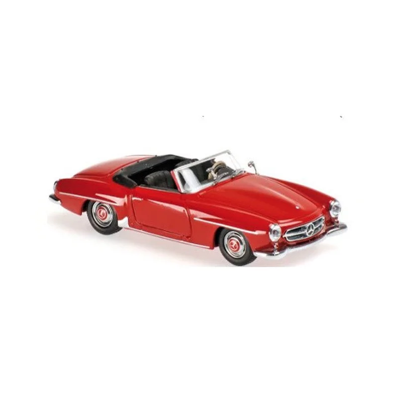 Durable toysMERCEDES-BENZ 190 SL (W121) - 1955 - RED - 1:18 Scale Diecast Model Car