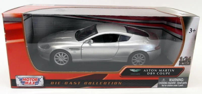 Enthusiastic toysMotormax 1/24 Scale Diecast - 73321 Aston Martin DB9 Coupe Silver