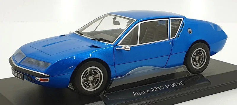 High-quality materials toys Norev 1/18 Scale Diecast 185400 - 1972 Alpine A310 1600 VE - Alpine Blue